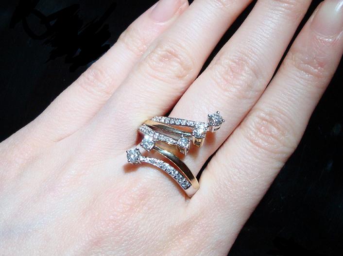 HIGH QUALITY GENUINE NATURAL DIAMOND RING SOLID 14K GOLD